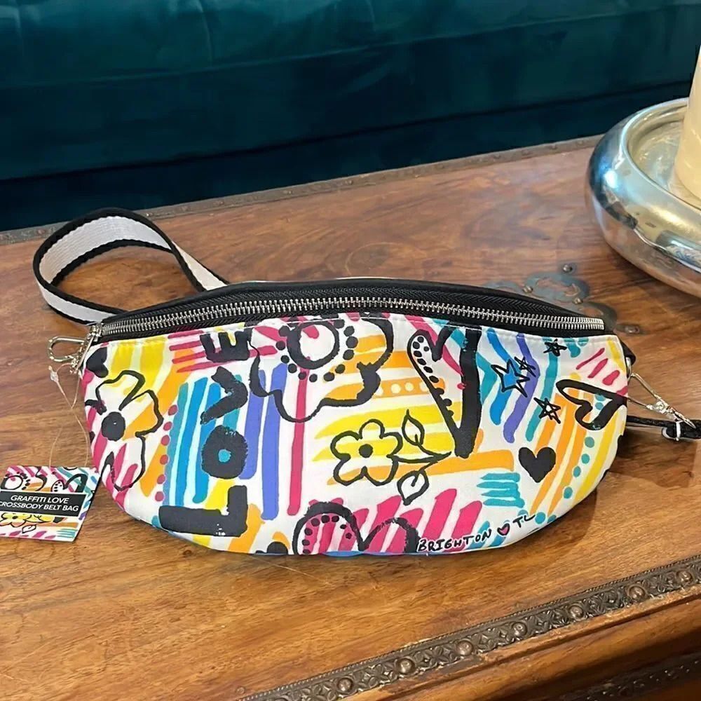 Brighton Graffiti Love Crossbody Belt Bag! NWT!